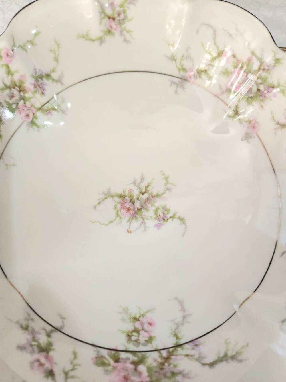 Theodore Haviland New York "rosalinde Made in America Round Serving Bowl - Picture 5 of 9